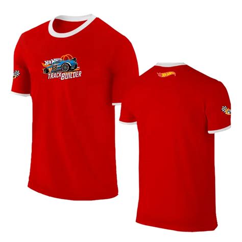 Playera Cuello Redondo Combinada Para Hombre Hot Wheels Playeras Personalizadas De Autos