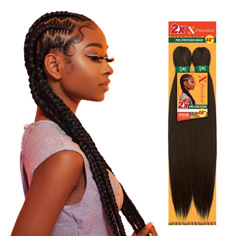 Amazon Sensationnel Xpression Prestretched Braiding Hair 2x