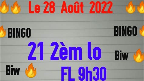 Boul Cho Pou Jodia kise 28 Août 2022 Mariage Lotto4 Bingo 17 99 NY 11