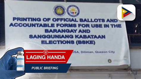 Comelec Ikinasa Ang Pag Imprenta Ng Karagdagang Balota Para Sa BSKE