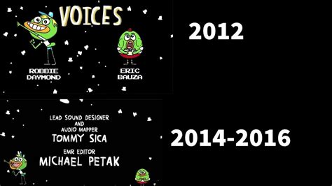 Breadwinners Ugh Credits Comparison 2012 Pilot” And 2014 2016