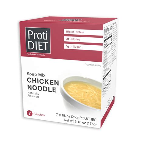 Protidiet High Protein Chicken Hha1 Noodle Soup 15g Protein Low Calorie Low Carb Very Low