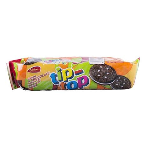 Tip Top Galletas De Chocolate Rellenas De Crema De Vainilla 80gr