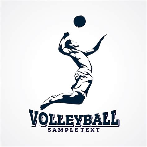 Premium Vector Volleyball Vector Logo Premium Silhouette Vector