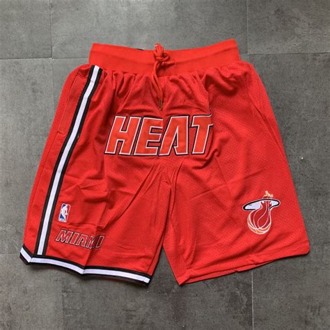 Miami Heat Shorts Red - justdonshorts