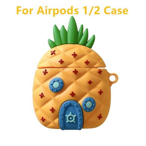 Cute SpongeBob X Squidward House Airpod Case Gen 1 2 Pro Etsy