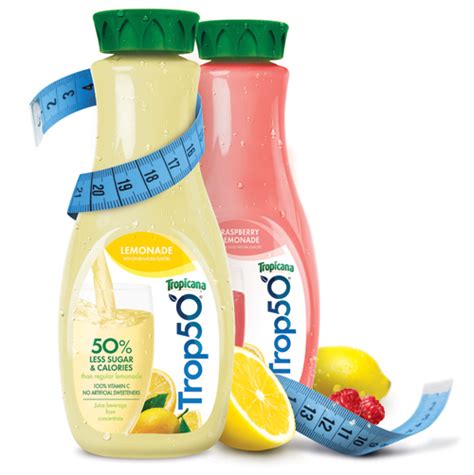 Tropicana Trop50 Launches Lemonade and Raspberry Lemonade Flavors ...