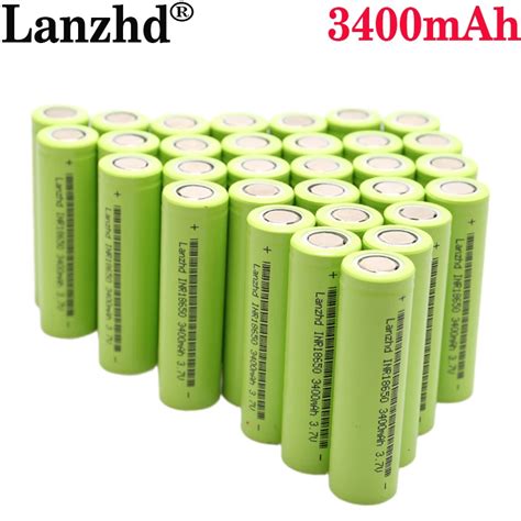 2021 Nuova Batteria 3 7V 18650 3400mAh INR18650 Batteria Ricaricabile