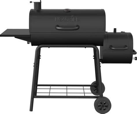 Nexgrill 29 Inch Barrel Charcoal Smoker And Bbq In Black The Home Depot