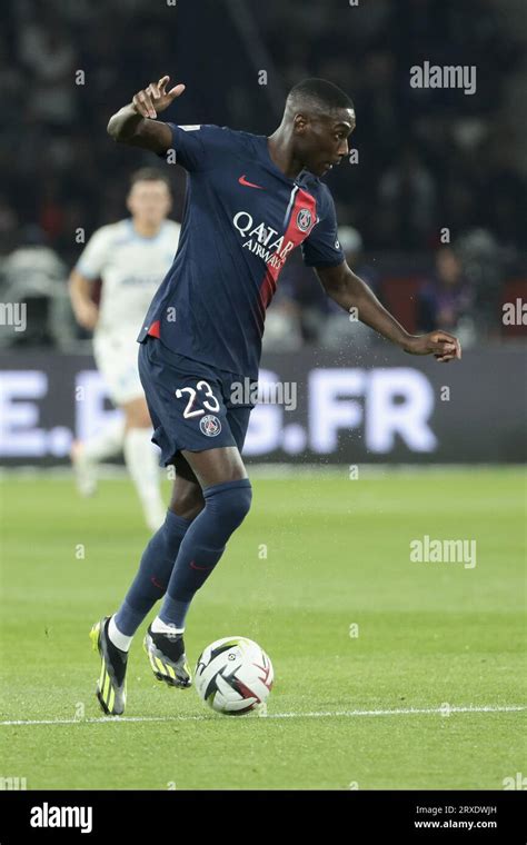 Randal Kolo Muani of PSG during the French championship Ligue 1 ...