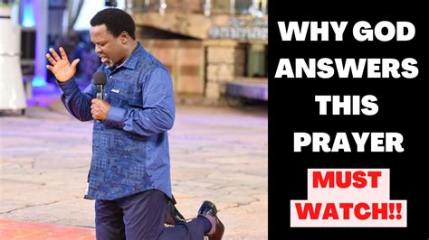 TB Joshua Teaching Why God Answers This Prayer Must Watch YouTube