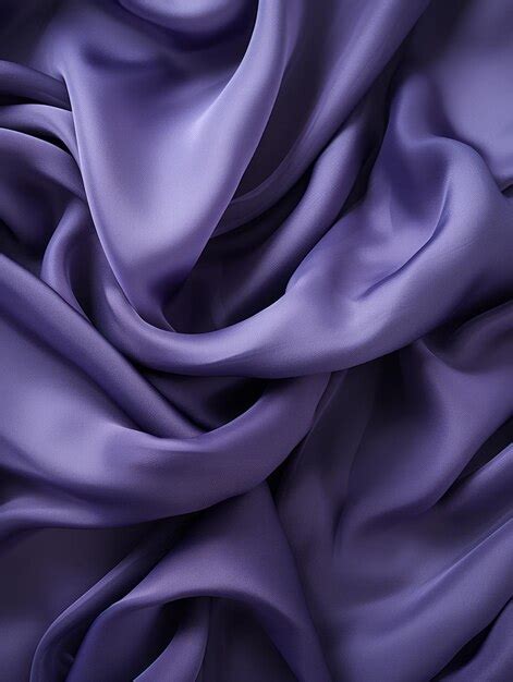 Premium AI Image | a close up of a purple satin fabric