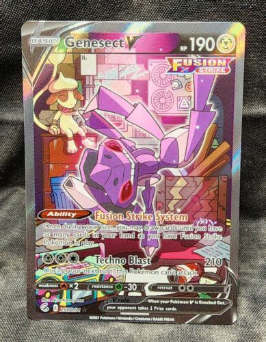 Pokémon TCG Genesect V Fusion Strike 255 264 Holo Full Art eBay