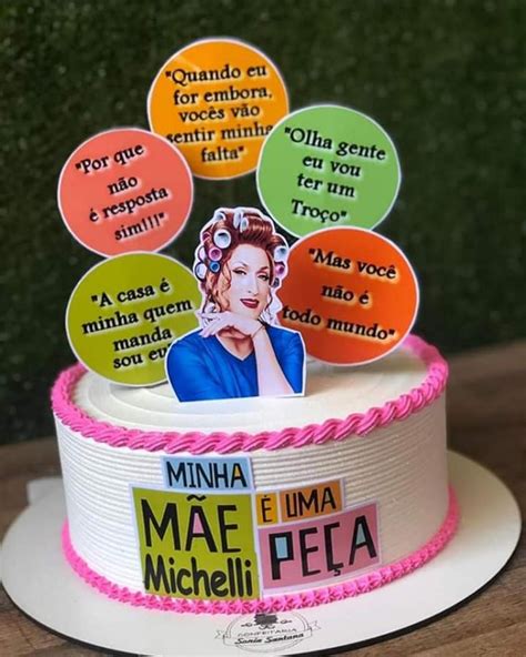 Oblee Marketplace Topo Topper de Bolo Personalizado Minha Mãe é Uma Peça