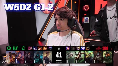 FLY Vs 100 Game 2 Week 5 Day 2 S14 LCS Summer 2024 FlyQuest Vs