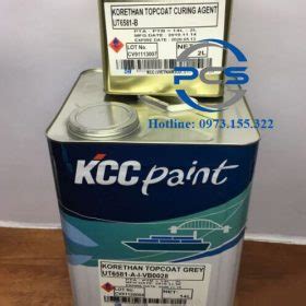 Sơn epoxy KCC Korethan Topcoat UT6581 gồm nhựa acrylic polyurethane