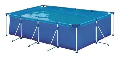 Piscina Estrutural Retangular Mor 5000 Litros Azul Parcelamento Sem Juros