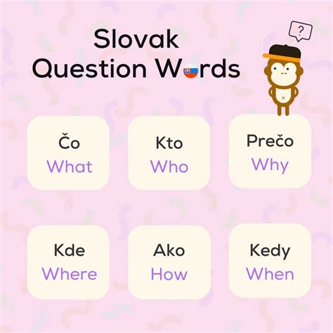 Slovak Question Words | Slovak language, Learn another language ...