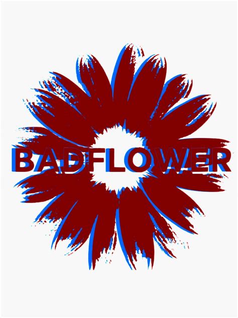 "badflower logo " Sticker for Sale by ImpressionzNHS | Redbubble