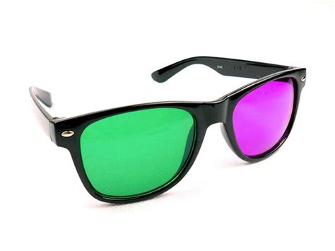 Black 3D Glasses With Red And Green Lens For 3D Movie Unisex Sunglasses ...