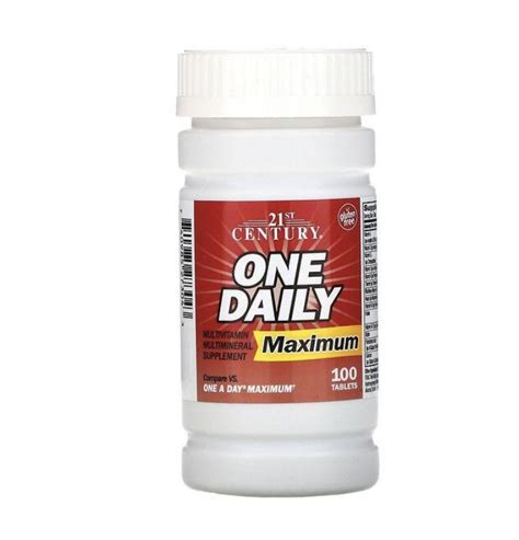 21st Century One Daily Maximum Multivitamin Multimineral Supplement 100