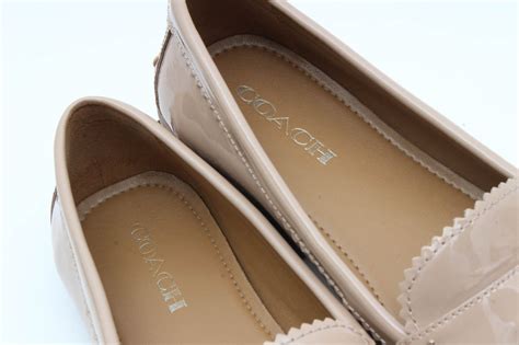 Coach Odette Blush Patent Leather Loafers Ebth