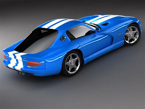 Dodge Viper Gts D Model Max Ds Fbx Obj Ma Free D