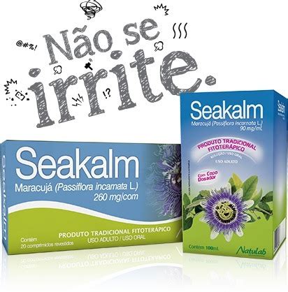 Seakalm Calmante Natural Mg Passiflora C Comprimidos R