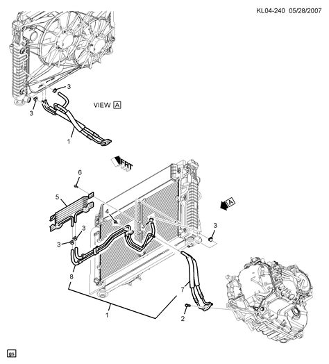 CAPTIVA C100 Automatic Transmission Oil Cooler Pipes Chevrolet