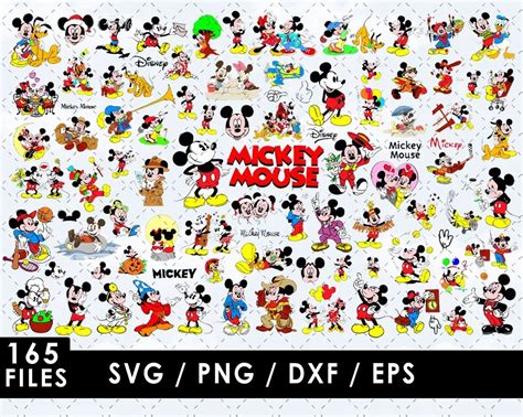 Mickey mouse svg files mickey mouse layered images mickey mouse clipart ...