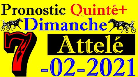 Pronostic Pmu Quinte Du Jour Quinte Dimanche Youtube