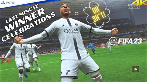 FIFA 23 Last Minute Winning GOAL Celebration Compilations 1 PS54K