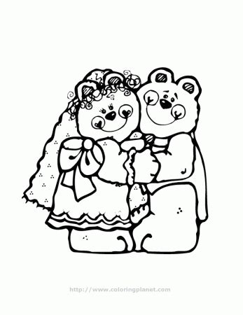 Bride And Bride Groom Colouring Pages Coloring Home