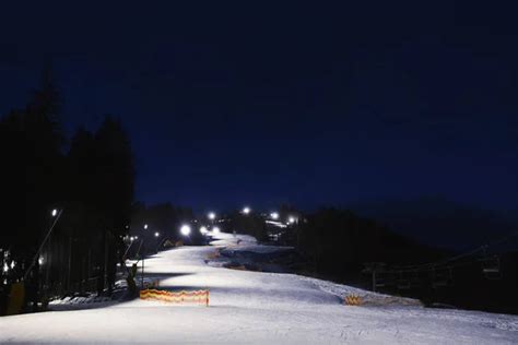 Ski mountain at night Stock Photos, Royalty Free Ski mountain at night ...