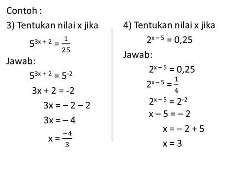 Contoh Soal Fungsi Eksponen Kelas Berbagai Contoh