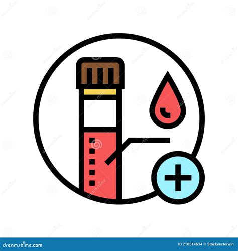 Blood Biopsy Color Icon Vector Illustration Stock Vector Illustration