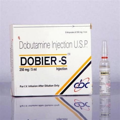 Dobutamine 250 Mg Dobier S 250mg Injection 5 Ampoules X 5ml