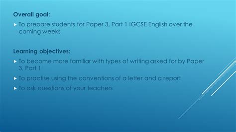 Directed Writing 05000522 Paper 3 Part 1 Ppt Video Online Download