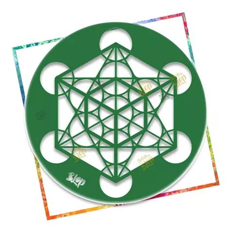 Stencil Plantilla Cubo Metatron Geometria Sagrada Mandala En Venta En