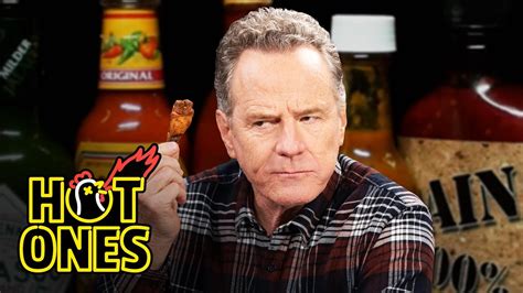 Bryan Cranston Fully Commits While Eating Spicy Wings Hot Ones Youtube