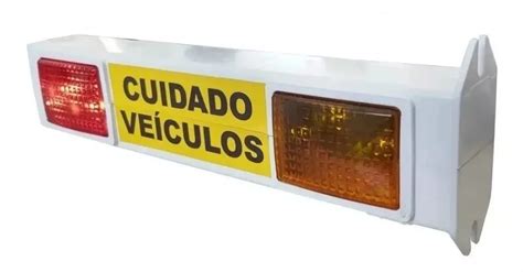 Sinalizador De Garagem Led Entrada E Saida Veiculos Bivolt Mebuscar