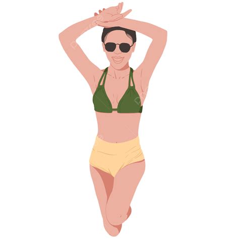 Woman In Bikini Clipart Png Images Beautiful Woman In Bikini By The