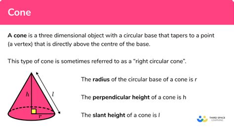 Cone Gcse Maths Steps Examples Worksheet