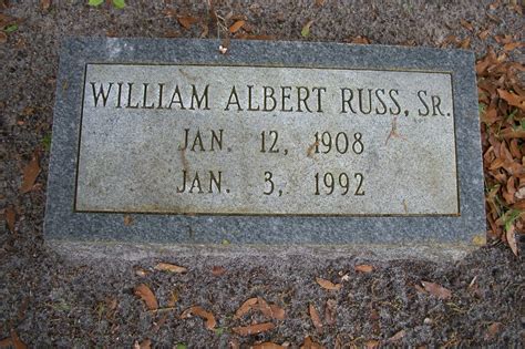 William Albert Russ Sr Find A Grave Memorial