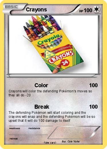 Pokémon Crayons 7 7 Color My Pokemon Card