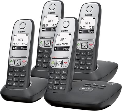 Gigaset A415 Cordless Phone Without Answering Machine Black Amazon De