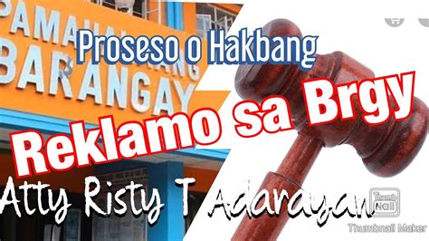 Hakbang Sa Barangay Mediation Conciliation YouTube