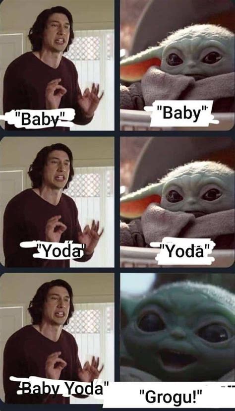 Grogu Meme Discover more interesting Baby Yoda, Comics, Grogu, Jedi ...