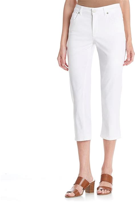 Jones New York Lexington Stretch Capri Jeans White 2 At Amazon Womens