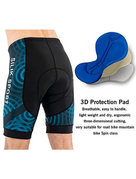 Buy Silik Men S Cycling Shorts Underwear ，3d Padded Bicycle Riding Pants Bike Tights Biking